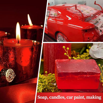 Red Mica Powder for Epoxy Resin，Natural Shimmer Mica Powder Used for Coloring - Image 4