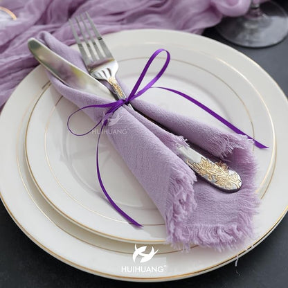 HUIHUANG Purple Ribbon 1/8 inches Solid Color Satin Ribbon100 Yards Double - Image 6