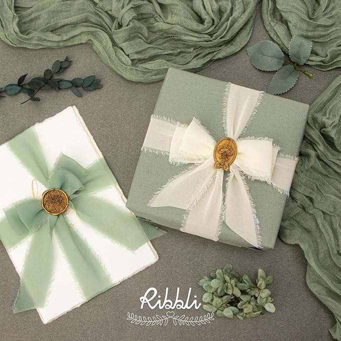 Ribbli Chiffon 1.5 Inch x 30 Yard Handmade Silk Ribbon - Image 3