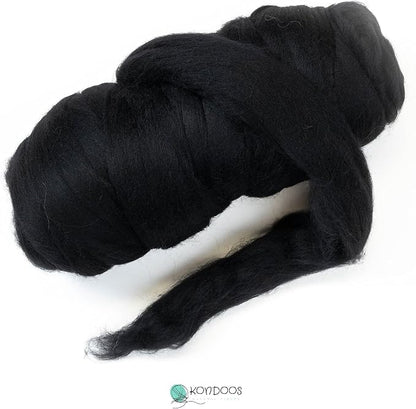 Colored Natural Wool roving, 1 lb. Best Wool - Image 2