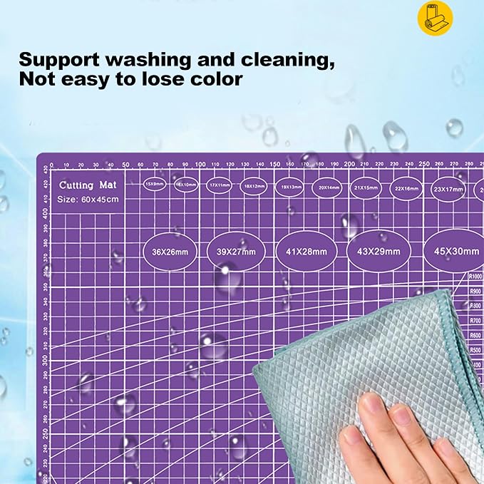 A5 Cutting Mat, Self Healing Sewing Mat, Craft Mat Double Sided 3-Ply Craft - Image 6