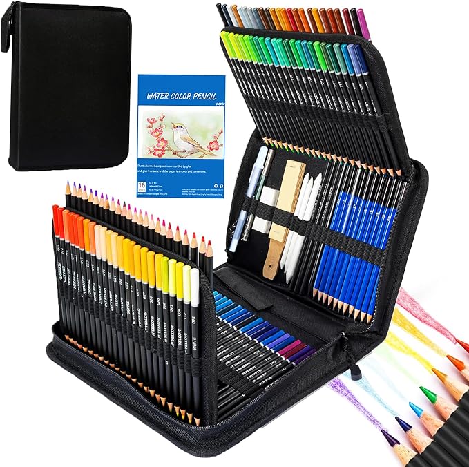146Pcs Drawing and Sketching Colored Pencils Set, Art Supplies Include Sketch by Cozii