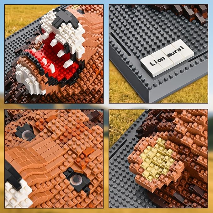 BNG Wall Art Lion Building Blocks Sets, A Wall Decor Set - Image 7