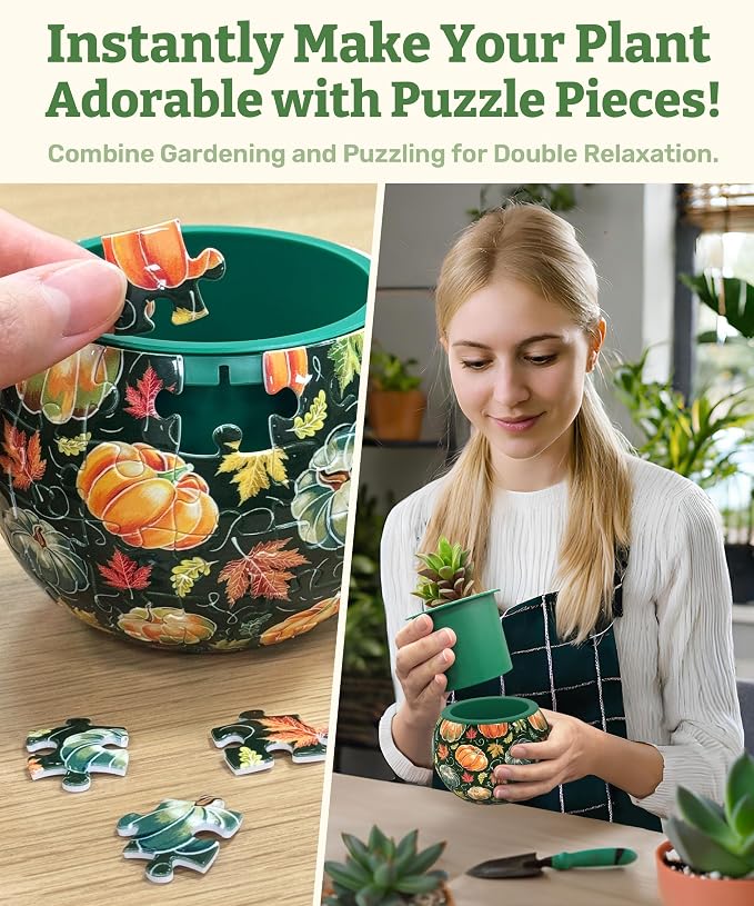 PieceRelax 3D Puzzle Planter 80 Pieces - Image 2