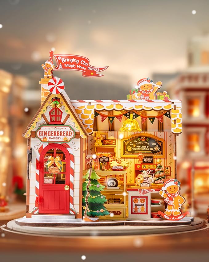 ROBOTIME DIY Miniature House Kit, Tiny House Book Nook - Image 5