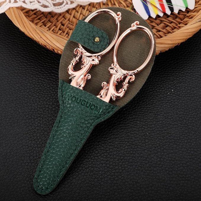 Sewing Scissors, 5.3in Rose Gold Big Handles - Image 3