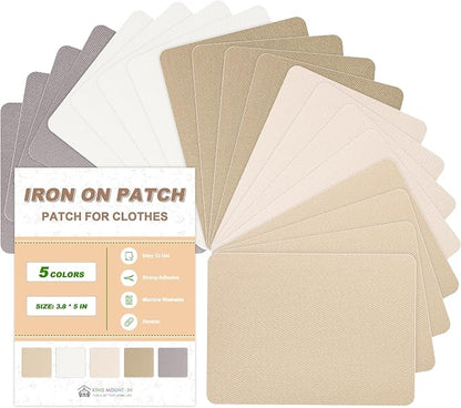 Iron on Patches for Clothes, 20 Pieces Patches for Cloth, 100% Cotton Fabric by ForABetterHomeLife