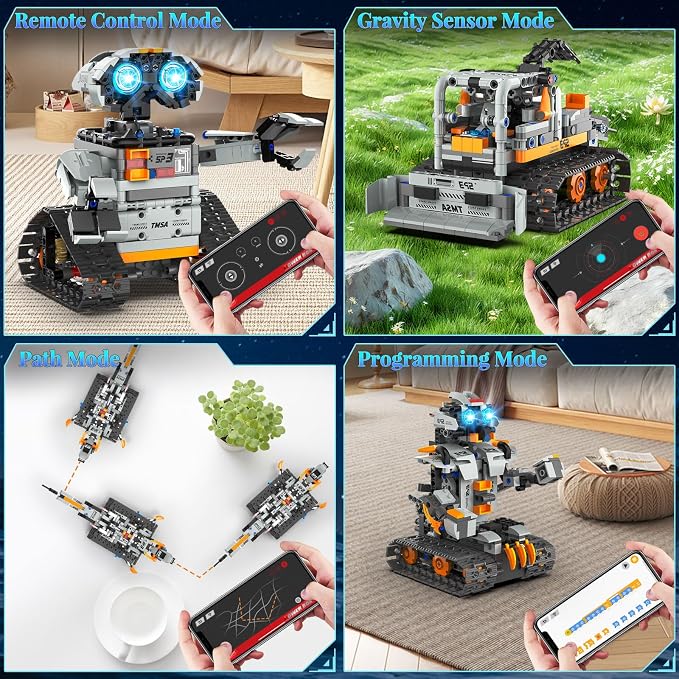 5in1 STEM Robot Building Kit for Kids 6-14+, APP & Remote Control STEM Robot - Image 4