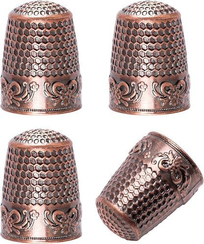 4Pack Thimbles for Hand Sewing, Sewing Thimble Hand-Working Sewing Thimble by Zhaoyao