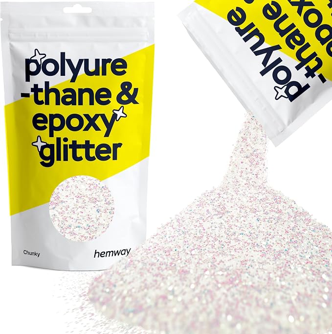 Hemway Polyurethane & Epoxy Resin Glitter 100g / 3.5oz Metallic Crystal Flake by Hemway