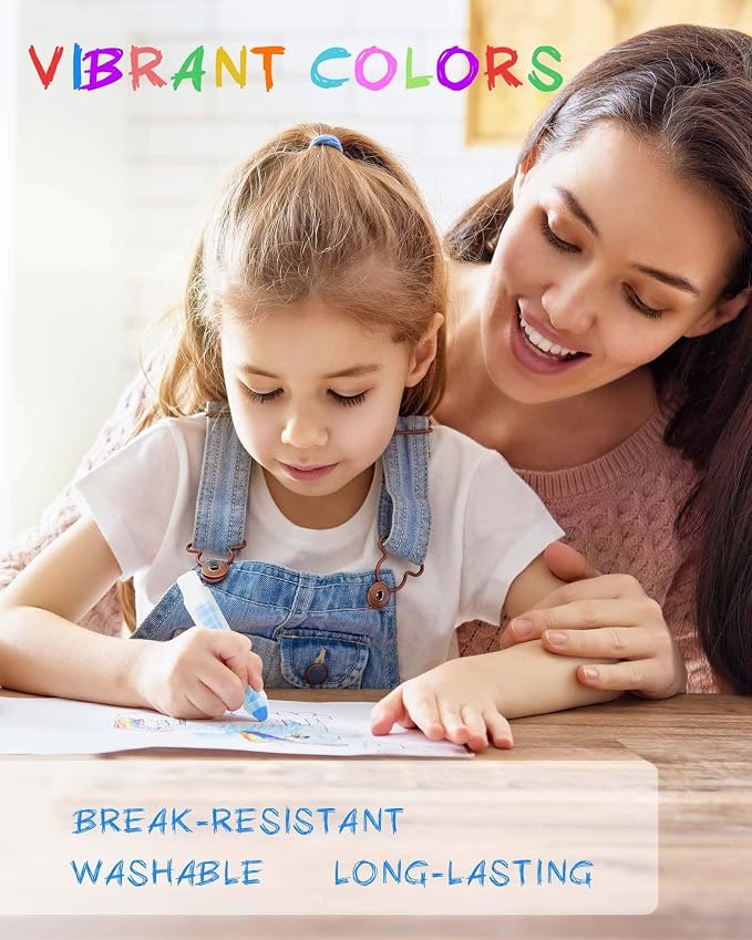 NewFamily Dustless Chalk 2-Pack, 24 Sticks – Non-Toxic, Washable Sidewalk & - Image 5