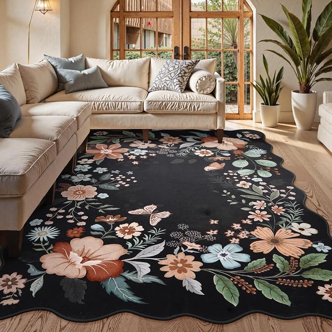 Beeiva Washable Rugs 8x10 for Living Room by Beeiva