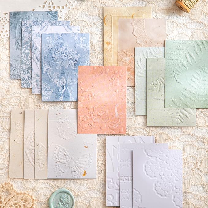Vintage Floral Scrapbook Paper Set, Scrapbooking, DIY Crafts, and Art Supplies - Image 4