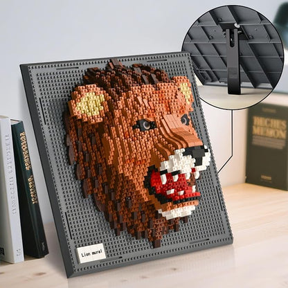 BNG Wall Art Lion Building Blocks Sets, A Wall Decor Set - Image 5