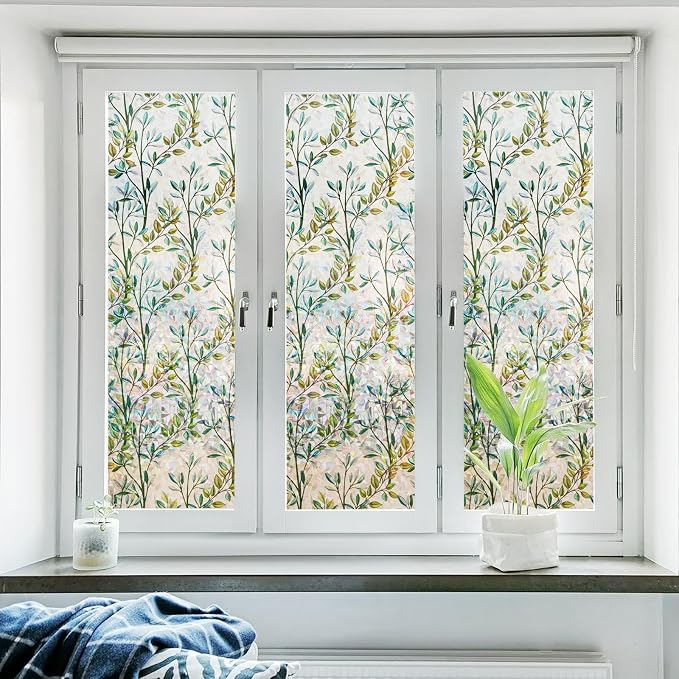 Donox Window Privacy Film, 3D Decorative Window Vinyl Decorative Stained Glass - Image 2