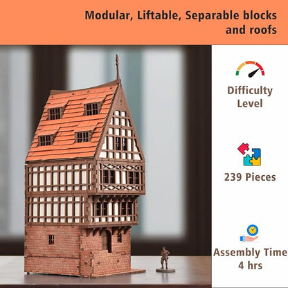 Terracota Rowhouse DIY Wooden Building Kit - Image 4