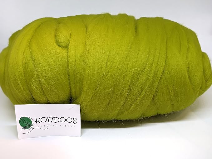 Kondoos Colored Natural Wool roving, 1 lb. Best Wool - Image 5