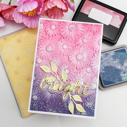 BAOFALI 3D Embossing Folder for Card Making, Beautiful Sunflower Plastic - Image 6