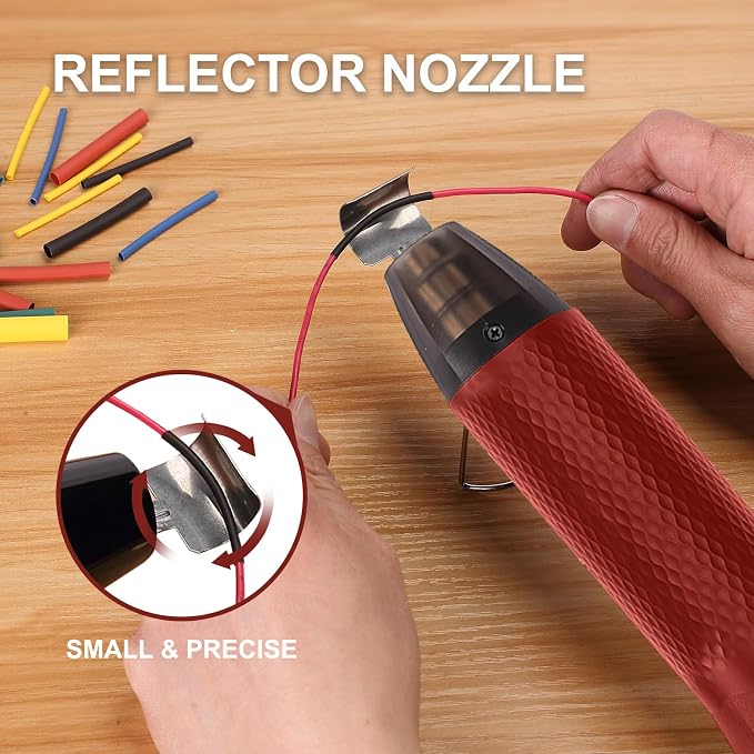 Mini Heat Gun 350W, 2-Temp Settings 392°F & 662°F, Fast Heat Hot Air Gun Tool - Image 5