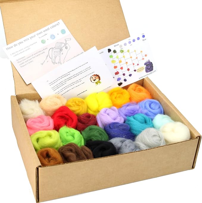 Woolbuddy Felting Wool Kit by Woolbuddy