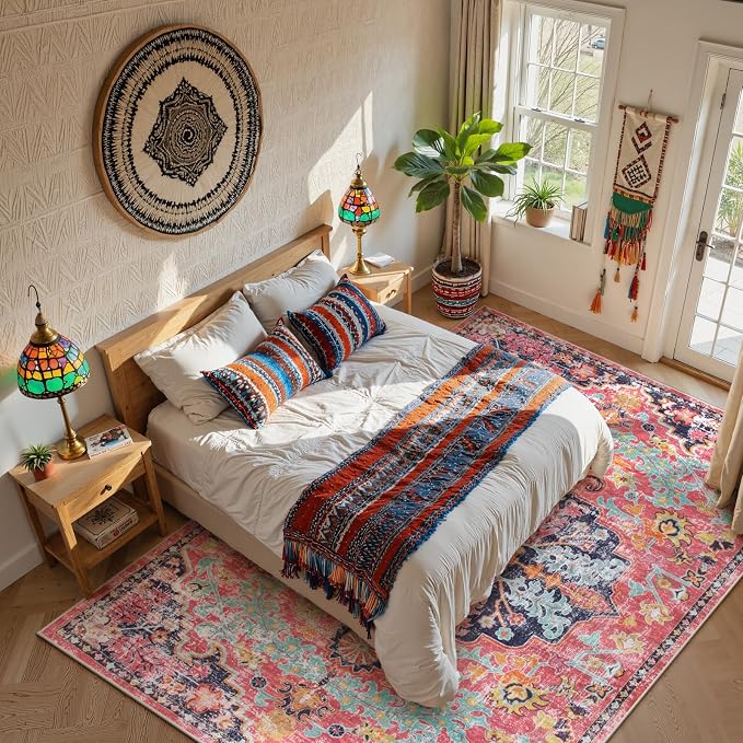 Lahome 8x10 Area Rugs for Living Room, Washable Rugs for Bedroom Aesthetic - Image 3