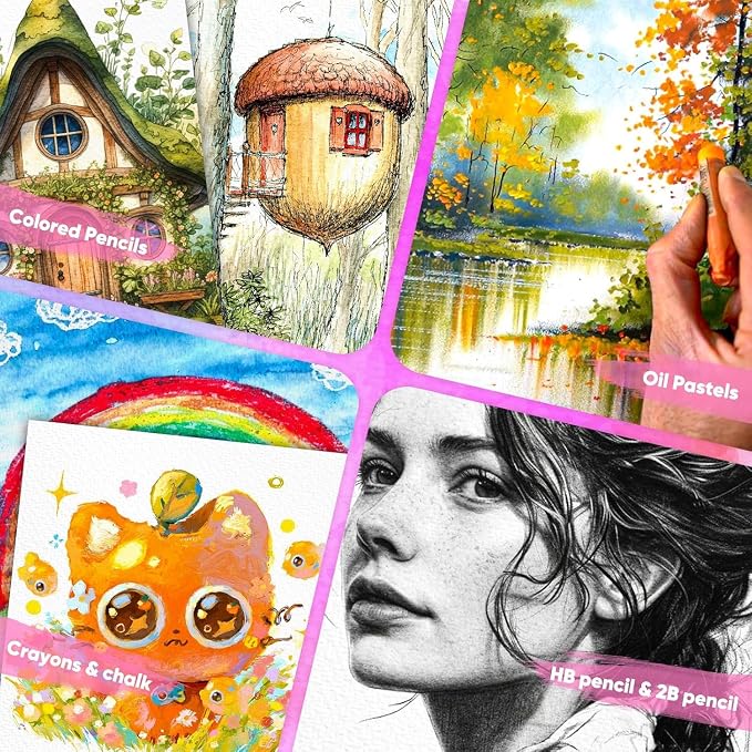 Drawing Paper, 65 Sheets Artist Sketching Drawing Easel Poster Paper Bulk - Image 4