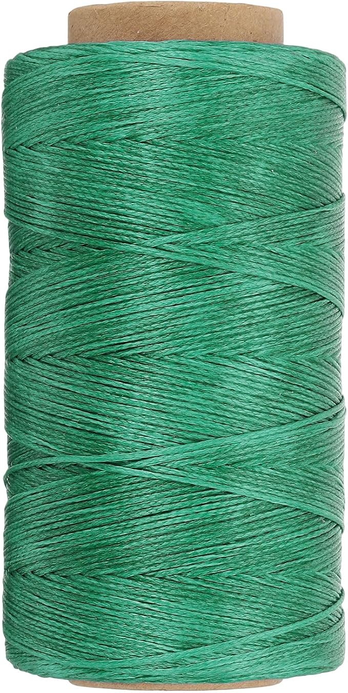 PATIKIL 284 Yard Flat Waxed Thread 150D 1mm Leather Sewing Cord by PATIKIL