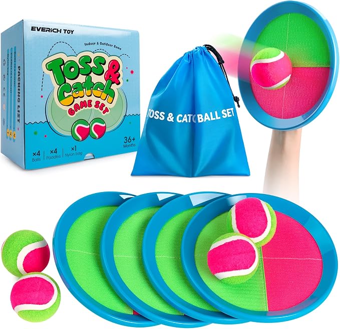 EVERICH Upgraded Toss and Catch Ball Game Set by EVERICHTOY