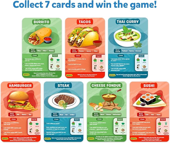 Skillmatics Guess in 10 Foods Around The World, Card Game - Image 6