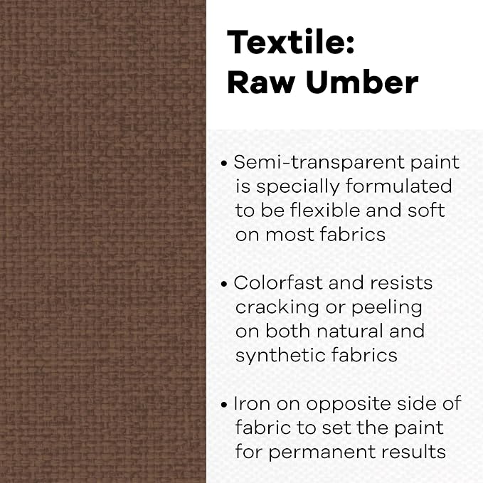 Textile Color Paint RAW Umber - Image 2
