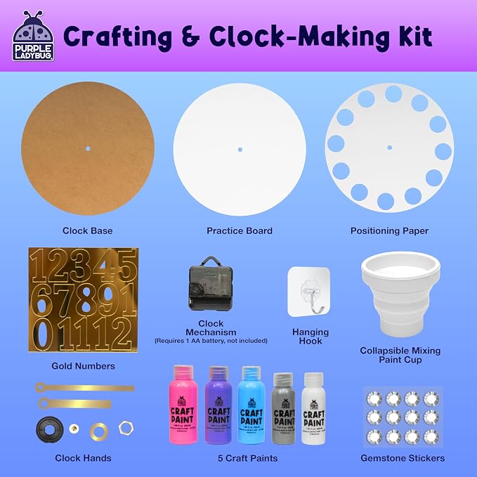 Paint Pouring DIY Clock Kit - Image 2