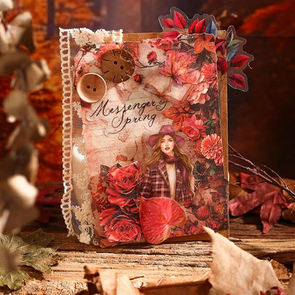 Autumn-Themed Vintage Scrapbook Paper Set, Scrapbooking, DIY Crafts, and Art - Image 5