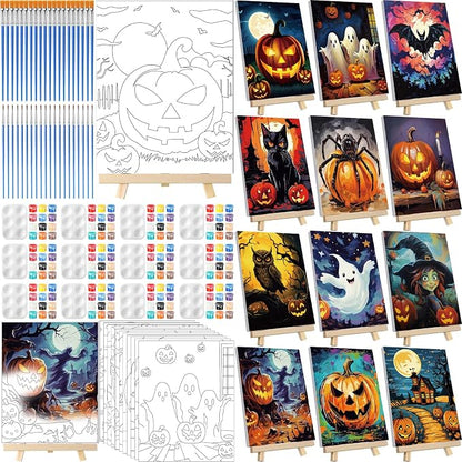 Zhanmai 12 Pack Pre Drawn Canvas by Zhanmai