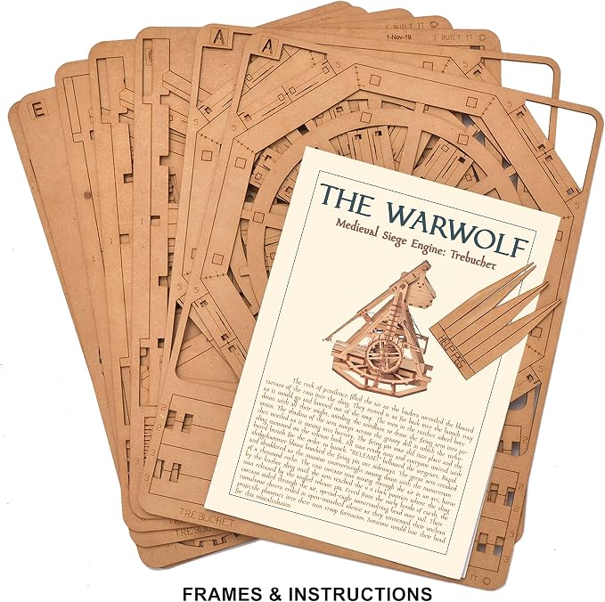 Trebuchet - Warwolf - 3D Wooden Puzzle - DIY Model Building Kit - Image 5