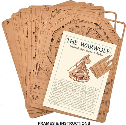 Trebuchet - Warwolf - 3D Wooden Puzzle - DIY Model Building Kit - Image 5