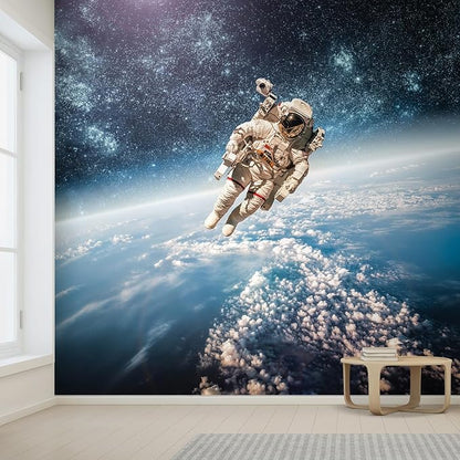 wall26 an Astronaut Floating About Planet EarthWall Mural, Removable Sticker - Image 2