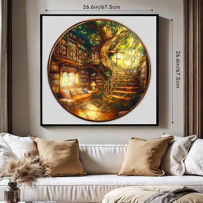Round Puzzles for Adults 1000 Pieces, Hard Difficult Challenging Puzzles for - Image 3