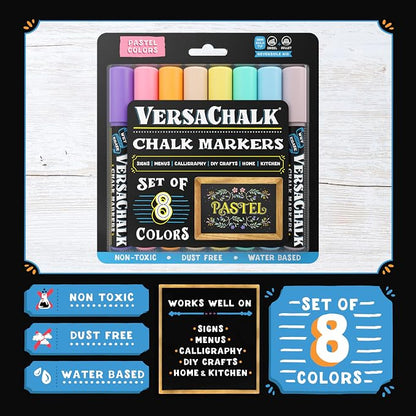 VersaChalk Pastel Liquid Chalk Markers - Image 3