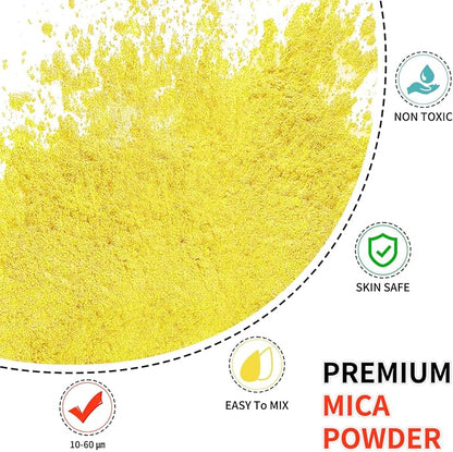 Mica Powder - 100g Mica Powder for Epoxy Resin - Metallic Color Pigment for - Image 2