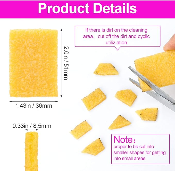 PAGOW 18PCS Rubber Cement Eraser, Glue Residue Pick-Up Eraser, Cleaning Tool - Image 2