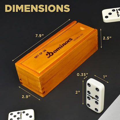 Queensell Dominos Set for Adults – Dominoes - Image 3