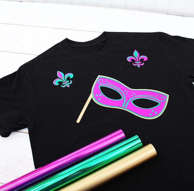 10 Yard x 20" Wide Roll Threadart Metallic Black Heat Transfer Vinyl Film | - Image 8