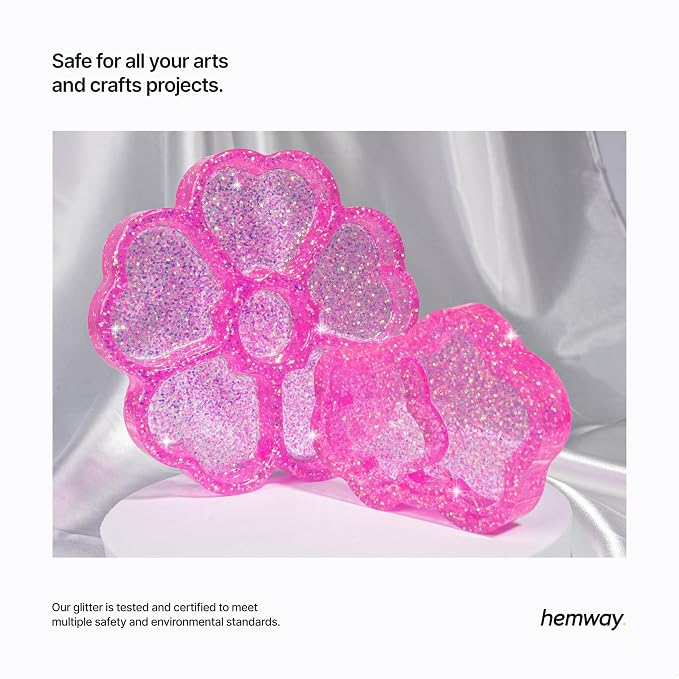 Hemway Polyurethane & Epoxy Resin Glitter 100g / 3.5oz Metallic Crystal Flake - Image 5