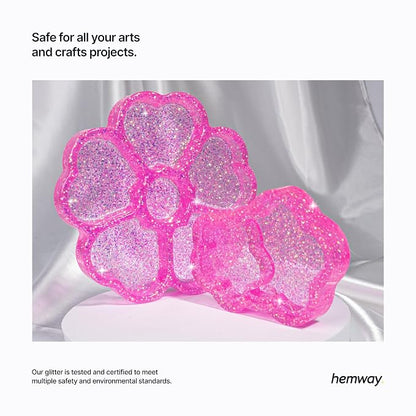 Hemway Polyurethane & Epoxy Resin Glitter 100g / 3.5oz Metallic Crystal Flake - Image 5