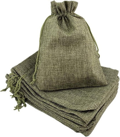 Palmhomee Pack of 25 Burlap Gift Bags by Palmhomee