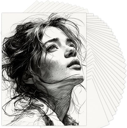 9" x 12" Sketch Paper, Art Paper Bulk, 65 Sheets Drawing Paper, Acid Free by Donyang