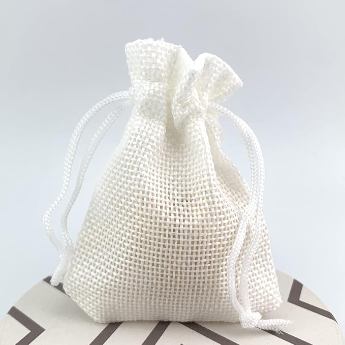 Palmhomee Pack of 25 Burlap Gift Bags - Image 3