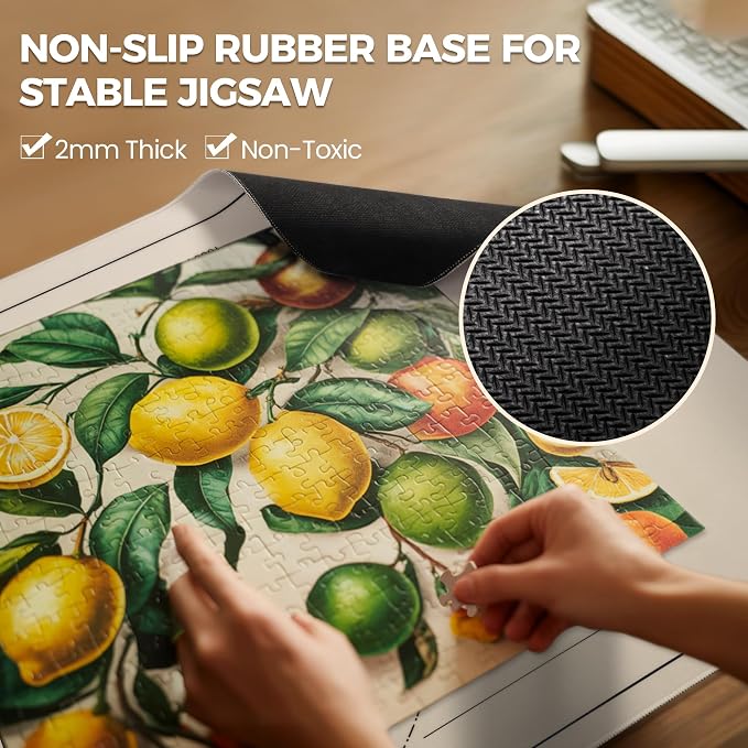 ropoda 1500 Pieces 46" x 26 "Puzzle Mat Roll Up, Puzzle Saver - Image 4