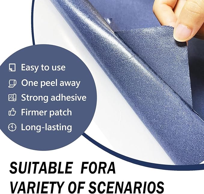 Canvas Repair Patch, 35X79 Inch Strong Sticky Fabric Repair Tape, Self-Adhesive - Image 6