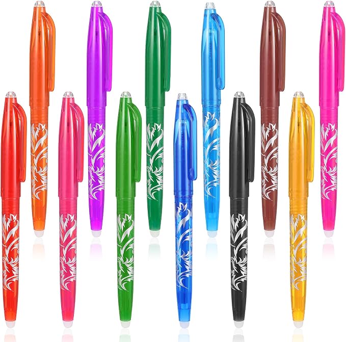 12pcs Heat Erasable Pens for Fabric, Fabric Marking Pens Fabrics Markers No - Image 9